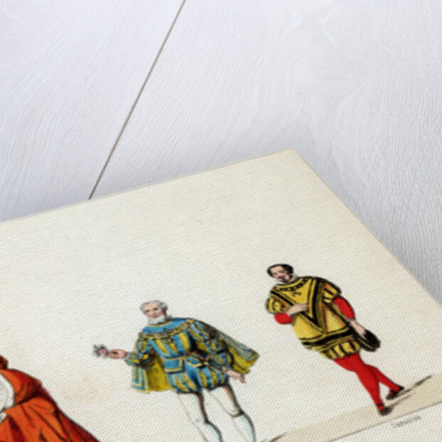 Theatre costume designs for Shakespeare's play, Henry VIII by Anonymous