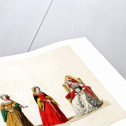 Theatre costume designs for Shakespeare's play, Henry VIII by Anonymous