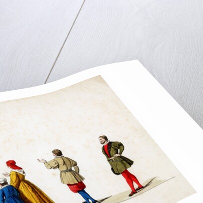 Theatre costume designs for Shakespeare's play, Henry VIII by Anonymous