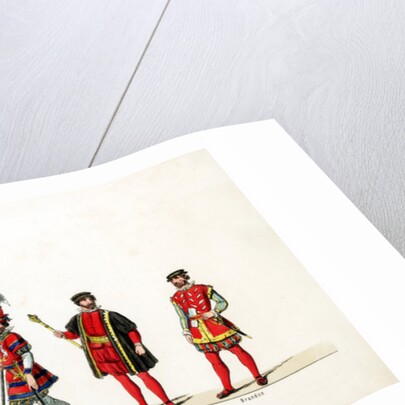 Theatre costume designs for Shakespeare's play, Henry VIII by Anonymous