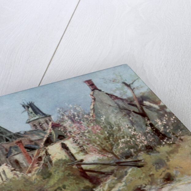 In the village of Craonnelle, 9th May 1917 by Francois Flameng