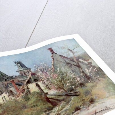 In the village of Craonnelle, 9th May 1917 by Francois Flameng