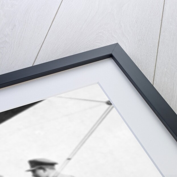 Albert I of Belgium, leaving by plane to visit the lines of the Yser by Anonymous