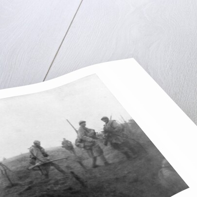 Allied troops, 31 July 1917 at the Yser Canal, Belgium by Anonymous