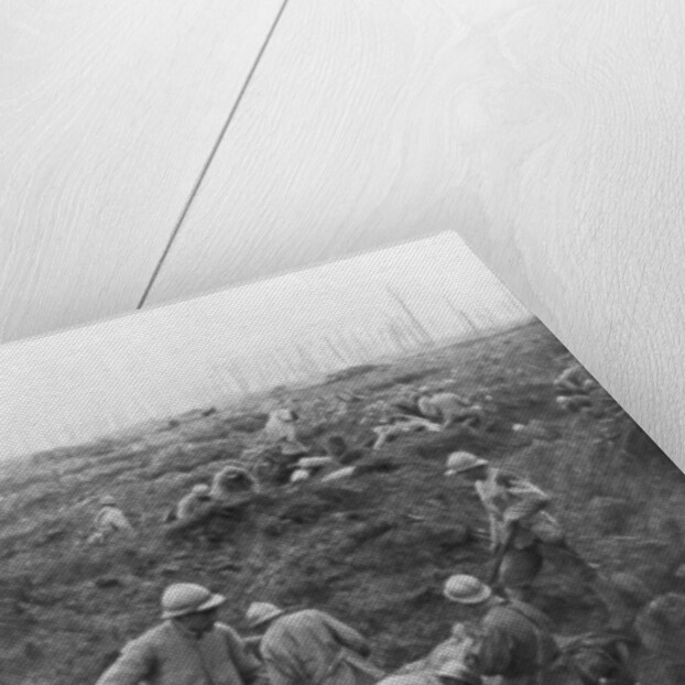 Allied troops, 31 July 1917 at the Yser Canal, Belgium by Anonymous
