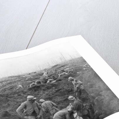 Allied troops, 31 July 1917 at the Yser Canal, Belgium by Anonymous