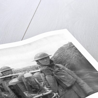 American troops at the front delivering soup to their comrades by Anonymous