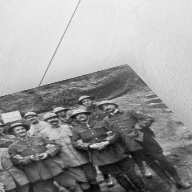 French and English officers at Mount Kemmel near Ypres, Belgium, April 1918 by Anonymous