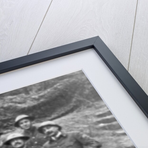 French and English officers at Mount Kemmel near Ypres, Belgium, April 1918 by Anonymous