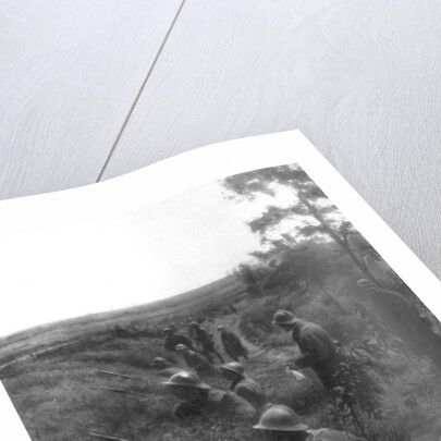 French infantry position in a sunken lane, north of Villers-Cotterets, Aisne, France by Anonymous