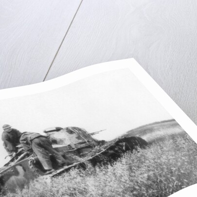 A broken down French light tank, Villers-Cotterets, Aisne, France by Anonymous