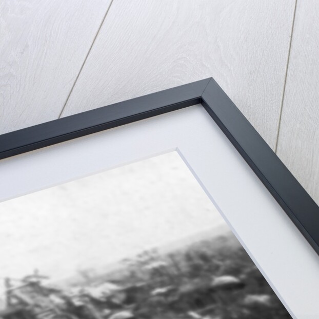 British soldiers exploring the ruins of Albert, Somme, France by Anonymous