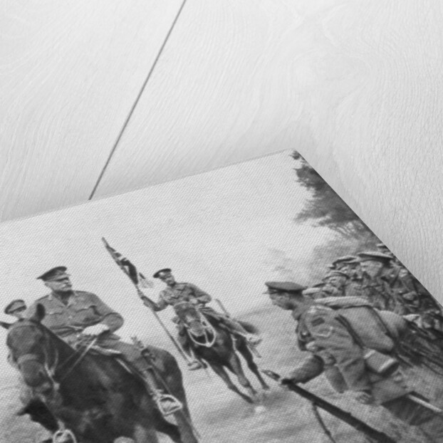 Field Marshal Douglas Haig reviewing Canadian troops, Drocourt-Queant by Anonymous