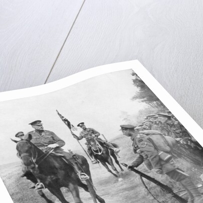 Field Marshal Douglas Haig reviewing Canadian troops, Drocourt-Queant by Anonymous