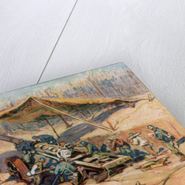 French artillery position, France by Henry Cheffer