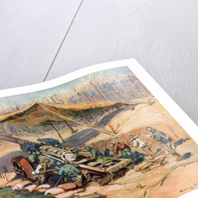 French artillery position, France by Henry Cheffer