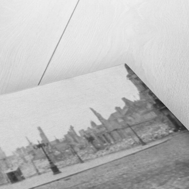 The ruins and bell tower of Douai, France by Anonymous