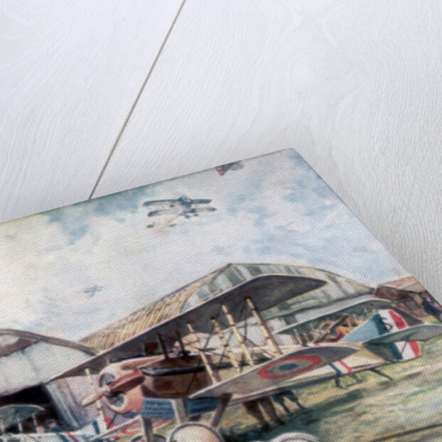 French Fighter Squadron Aerodrome by Francois Flameng