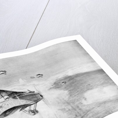 A French squadron of daytime bombers above a sea of clouds by Etienne Cournault