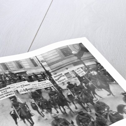 US 1st Army in the Victory Parade, New York, USA by Anonymous
