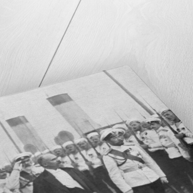 Tsar Nicholas II with French President Raymond Poincare by Anonymous