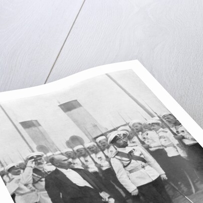 Tsar Nicholas II with French President Raymond Poincare by Anonymous