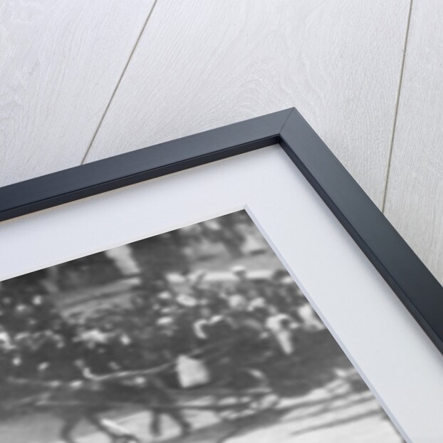 Tsar Nicholas II with visiting French President Poincare, St Petersburg, Russia by Anonymous