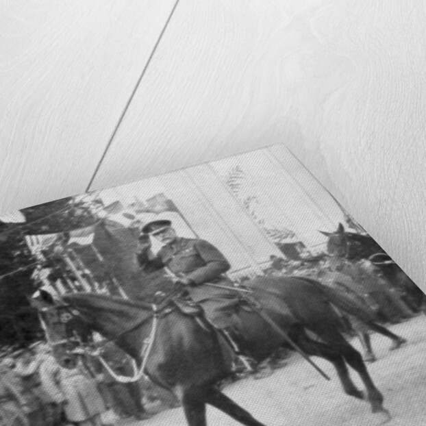 Field Marshal Sir Douglas Haig during the victory parade, Paris, France by Anonymous