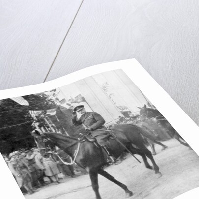 Field Marshal Sir Douglas Haig during the victory parade, Paris, France by Anonymous