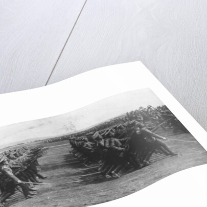 Russian troops parading during French President Raymond Poincare's visit to Russia by Anonymous