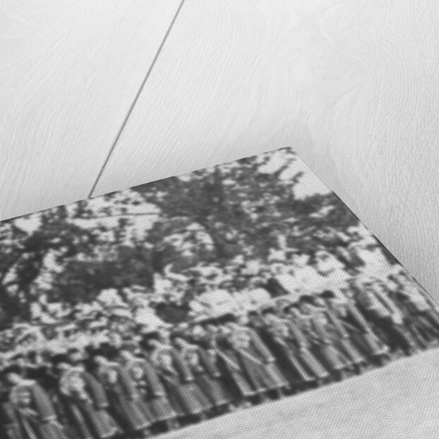 Russian troops saluting Tsar Nicholas II, Krasnoye Selo by Anonymous