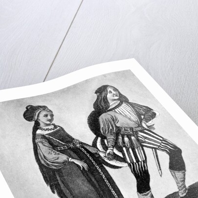 Male and female costume by Anonymous