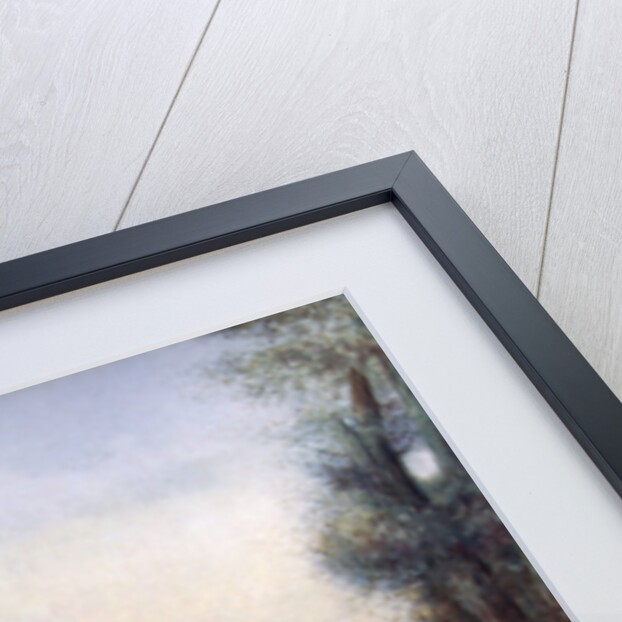 A Canal with a Fisherman by Alphonse Legros