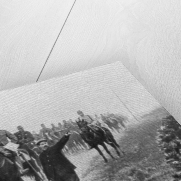 French cavalry on a reconnaissance mission, Somme, France by Anonymous
