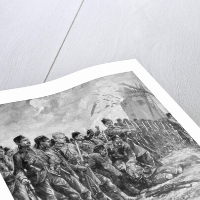 The London Scottish territorial regiment reforming their line under fire by Anonymous