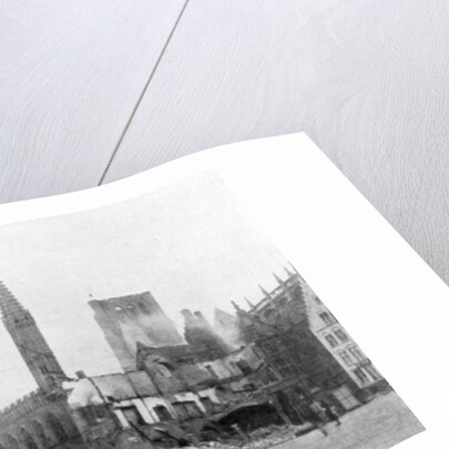 The Belfry and Cloth Hall of Ypres, Belgium by Anonymous