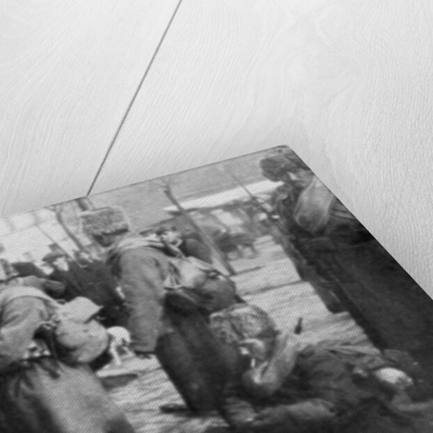 Russian Siberian infantry troops in Warsaw, Poland by Anonymous