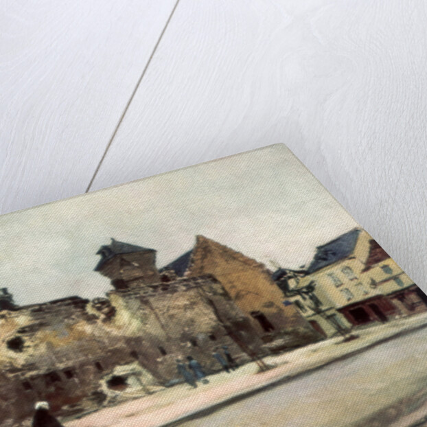 'The Barracks at Soissons', France by Francois Flameng