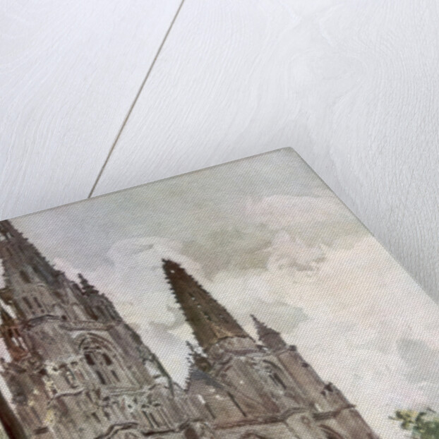 'The Ruins of Saint Jean des Vignes Abbey, Soissons', France by Francois Flameng