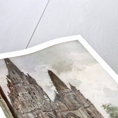 'The Ruins of Saint Jean des Vignes Abbey, Soissons', France by Francois Flameng