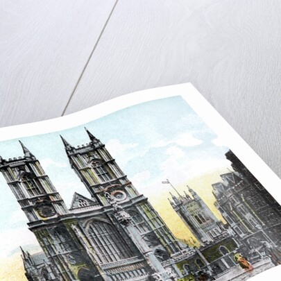 Westminster Abbey and Big Ben, London by Anonymous