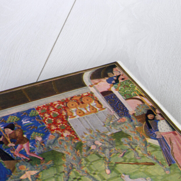 Masquerade at the French court by Master of the Harley Froissart