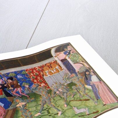 Masquerade at the French court by Master of the Harley Froissart