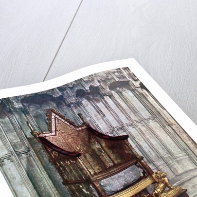 The Coronation Chair, with the Stone of Scone, Westminster Abbey, London by Anonymous