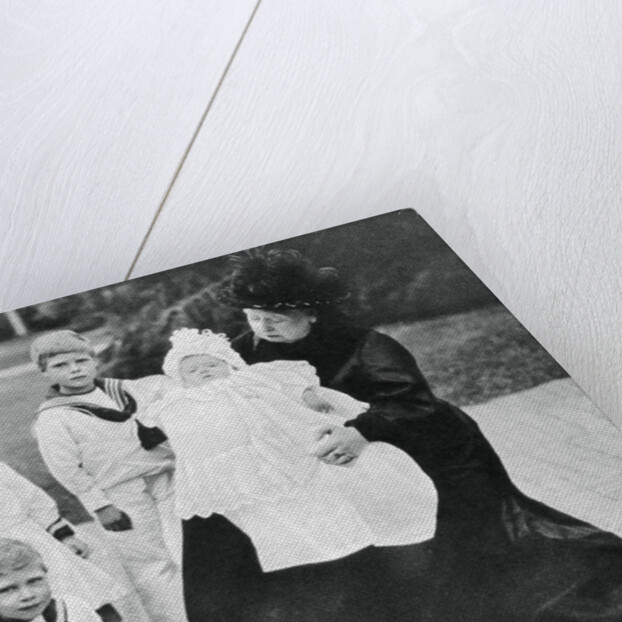 Queen Victoria with her great-granchildren at Osborne House, Isle of Wight by Anonymous