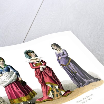 French costume: Charles VI, Charles VII, Louis XI by Anonymous