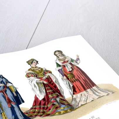 French costume: Charles VIII, Louis XII by Anonymous