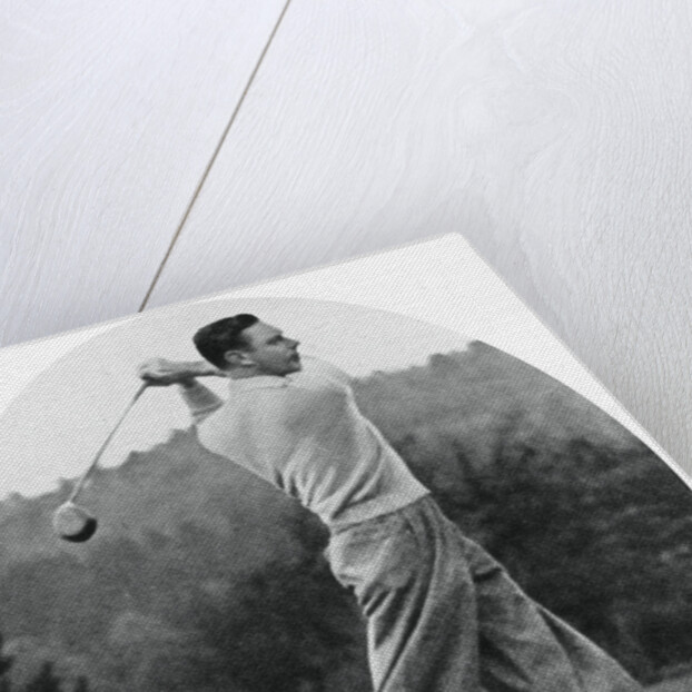 The Duke of York playing golf in 1934 by Anonymous
