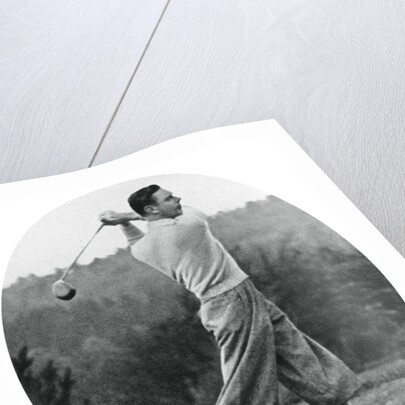 The Duke of York playing golf in 1934 by Anonymous