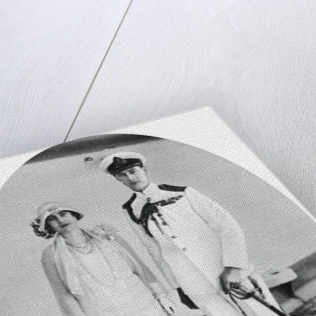 The Duke and Duchess of York on board HMS Renown, Malta by Anonymous